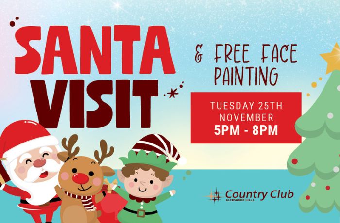 Santa Visits & FREE Face Painting