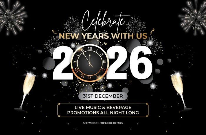 CELEBRATE NEW YEARS WITH US!